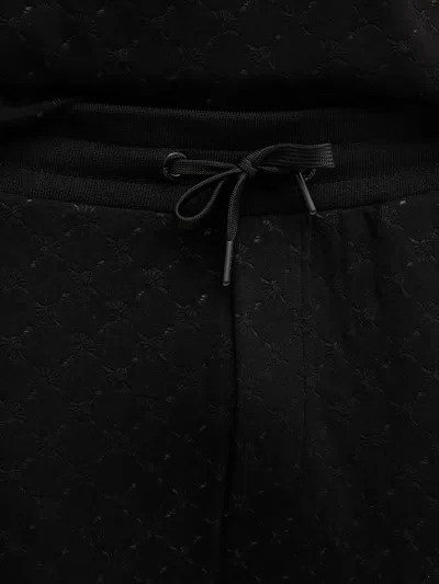 Joop Cornflower Patterned Drawstring Track Pants In Black