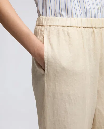 Aspesi Elastic Waistband Casual Pants In Neutral