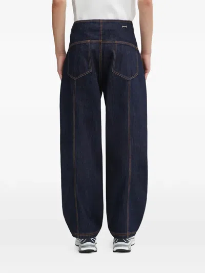 Ader Error Topstitch Jeans In Blue