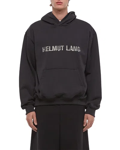 Helmut Lang Stencil Logo Graphic Hoodie In Animal Print