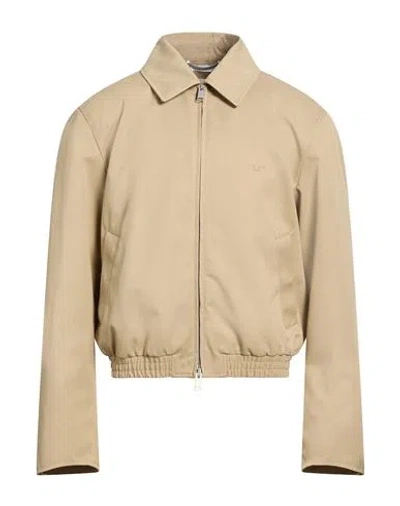 1989 Studio Solid Color Lightweight Jacket With Embroidered Logo In Brown