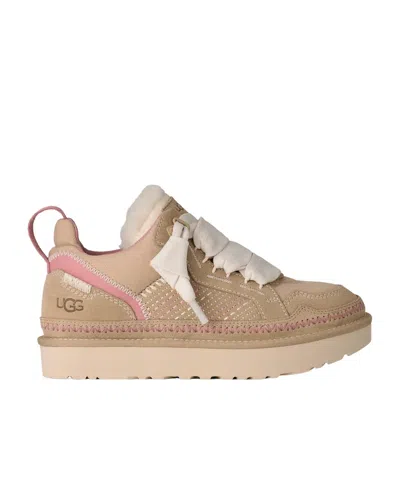 Ugg Sneakers Slip On Pull Tab Contrast Stitching In Neutral