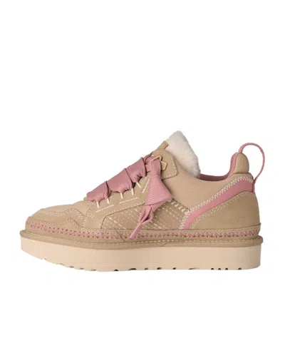 Ugg Sneakers Slip On Pull Tab Contrast Stitching In Neutral
