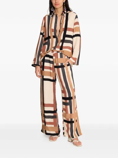Amir Slama Geometric-pattern Trousers In Multi