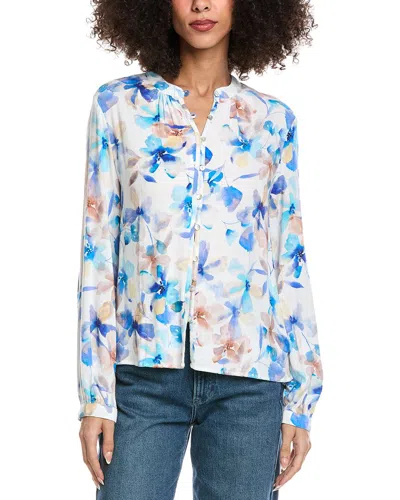 Bella Dahl Button Loop Front Shirt In White