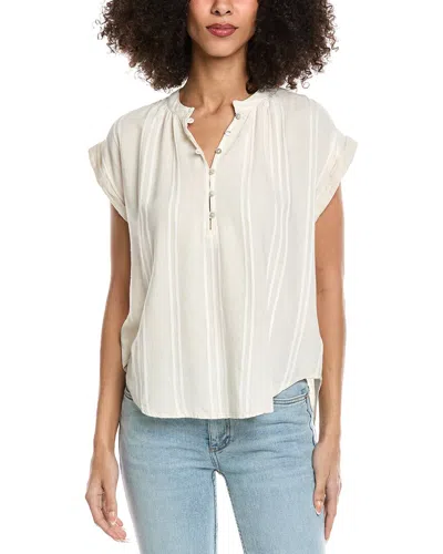 Bella Dahl Linen-blend Pullover In Neutral