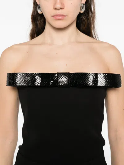Tom Ford Bow Top In Black