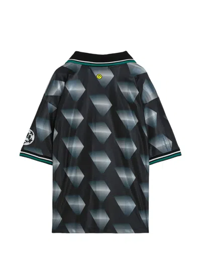 Barrow Collared Pattern T-shirt In Black