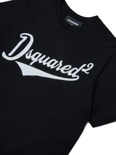 Dsquared2 Logo-detail T-shirt In Black