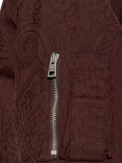Etro Paisley-pattern Bomber Jacket In Blue