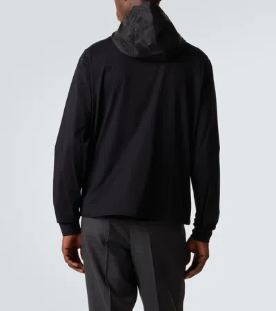 Prada Cotton-blend Jacket In Black