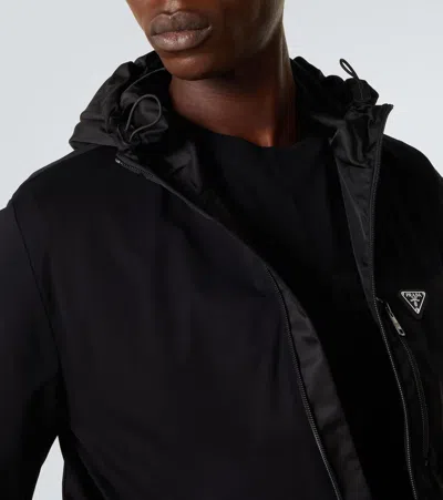 Prada Cotton-blend Jacket In Black