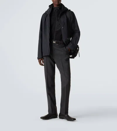 Prada Cotton-blend Jacket In Black