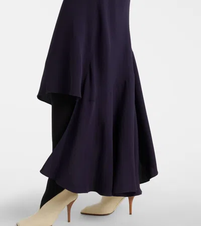 Alaïa Backless Maxi Dress In Blue