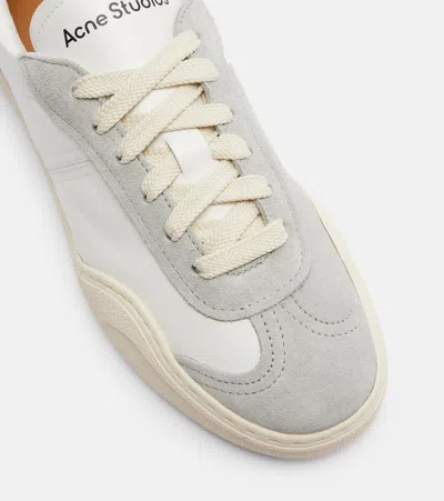 Acne Studios Suede-trimmed Leather Sneakers In Multi