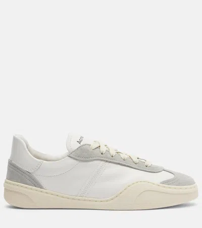 Acne Studios Suede-trimmed Leather Sneakers In Multi