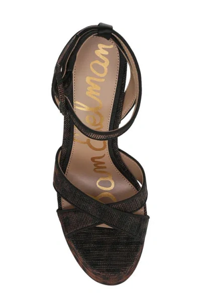 Sam Edelman Savannah Ankle Strap Platform Sandal In Multi