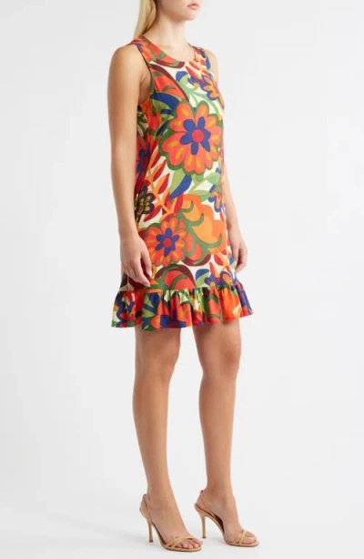 Halogen ® Ruffle Hem Shift Dress In Multi
