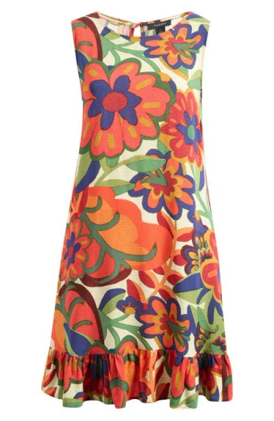 Halogen ® Ruffle Hem Shift Dress In Multi