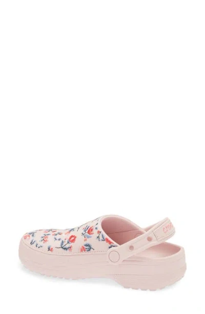 Crocs Classic Crafted Floral Clog In Multi