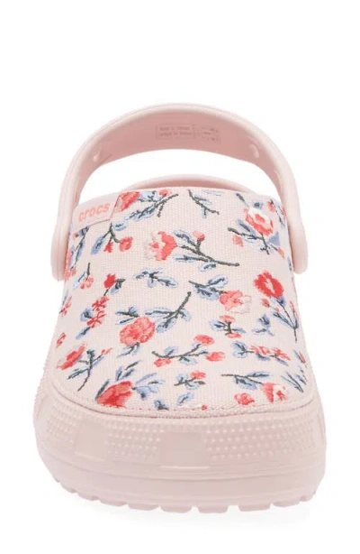 Crocs Classic Crafted Floral Clog In Multi
