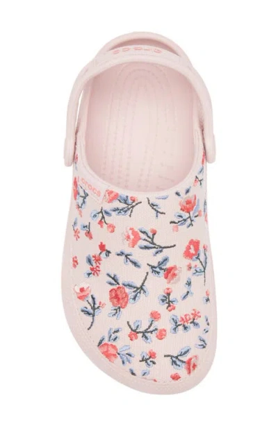 Crocs Classic Crafted Floral Clog In Multi