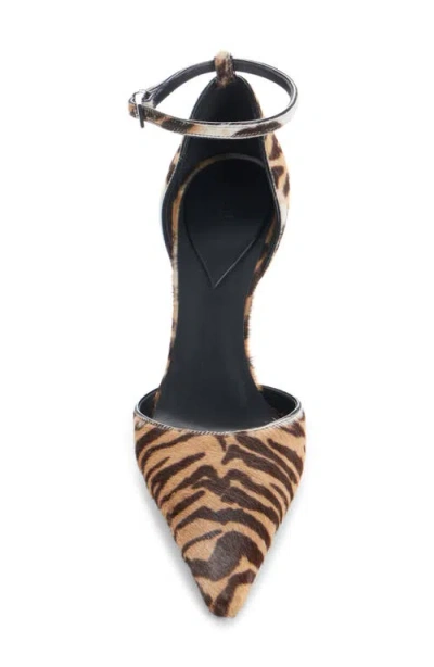 Alaïa Womens Azzedine Alaia Drop 90 Brushed-hair Leather Pumps In Animal Print