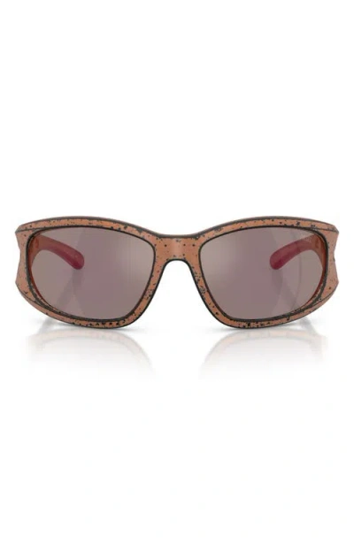 Diesel Rectangle Sunglasses In Brown