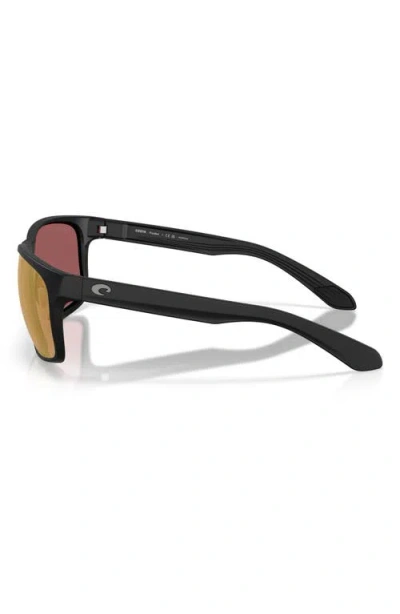 Costa Del Mar Broadbill Ii 58mm Polarized Rectangular Sunglasses In Brown