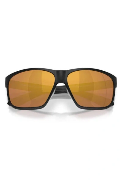 Costa Del Mar Broadbill Ii 58mm Polarized Rectangular Sunglasses In Brown