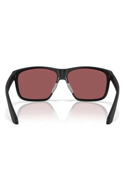 Costa Del Mar Broadbill Ii 58mm Polarized Rectangular Sunglasses In Brown