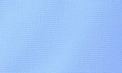 Cece Bow Sleeve Button-up Top In Blue