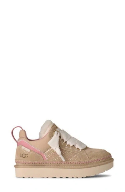 Ugg Sneakers Slip On Pull Tab Contrast Stitching In Burgundy
