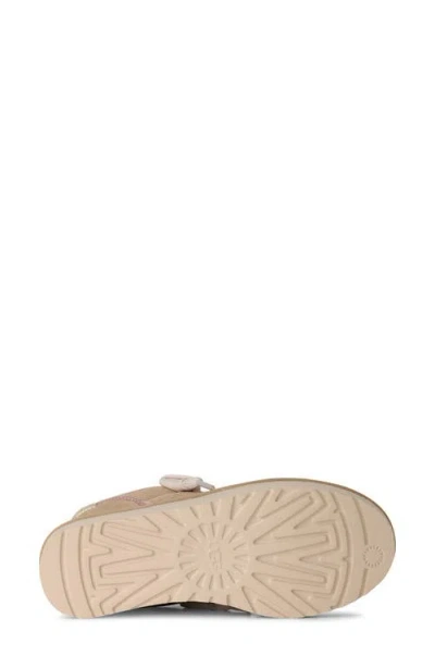 Ugg Sneakers Slip On Pull Tab Contrast Stitching In Burgundy