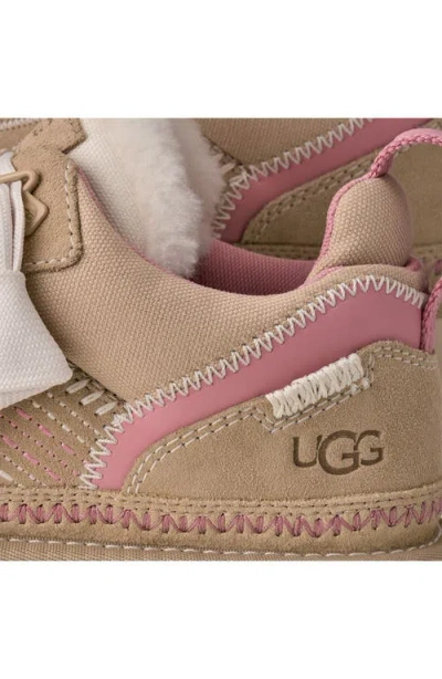 Ugg Sneakers Slip On Pull Tab Contrast Stitching In Burgundy