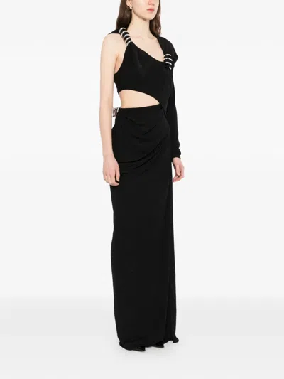 Christopher Esber Torso Maxi Dress In Black