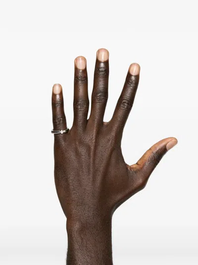 Tom Wood Frame Slim Ring In Silver