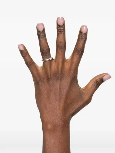 Tom Wood Frame Slim Ring In Silver