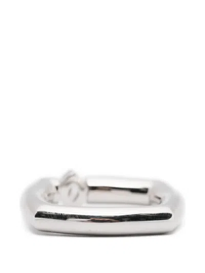 Tom Wood Frame Slim Ring In Silver