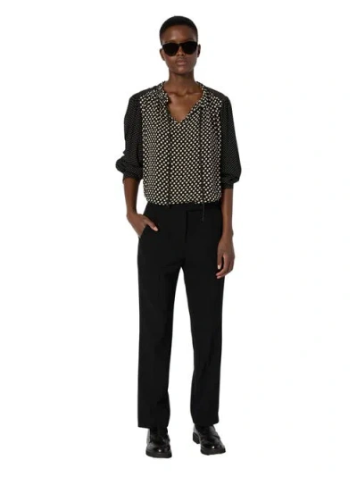 Gerard Darel Cora Straight Suit Pants In Black