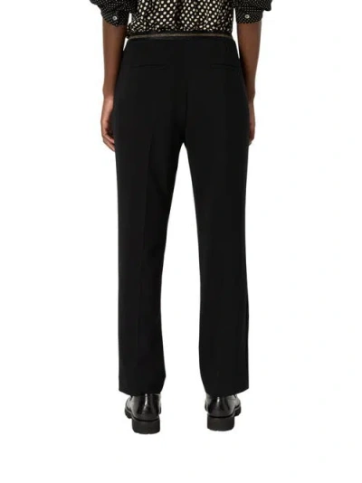 Gerard Darel Cora Straight Suit Pants In Black