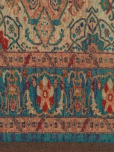 Gerard Darel Ruby Patterned Scarf In Brown