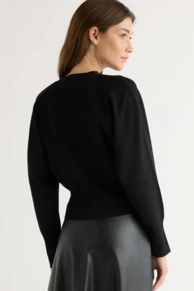 Modern Citizen Carson Button-front Cardigan In Black