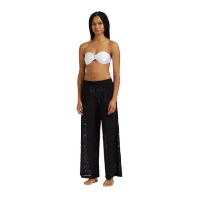 Vilebrequin Women Mesh Wide-leg Pants In Black