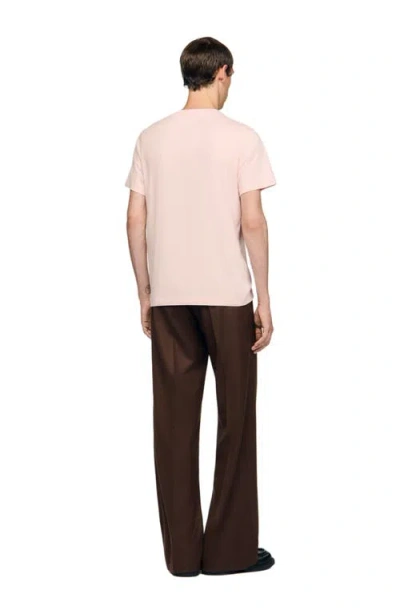 Sandro T-shirt With Heart Patch In Pink