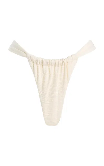 La Porte Chloe Tonga Bikini Bottom In White