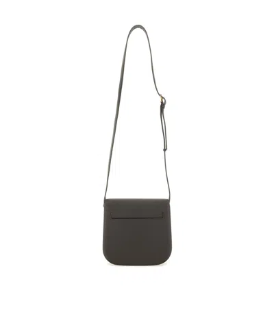Tom Ford Mini Tara Grained Leather Crossbody Bag In Brown