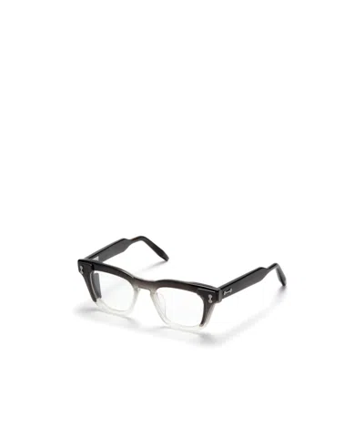 Akoni Ara Bold Rectangular Eyeglasses With Gradient Transition In Brown