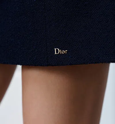 Dior Flared Miniskirt In Blue