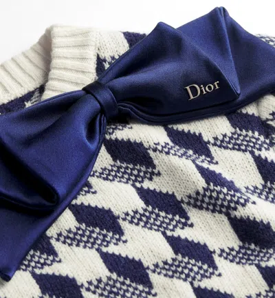 Dior Cropped Sweater In Multi